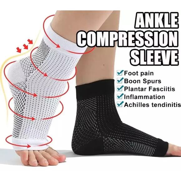 Compression Socks Sooth Relieve NWT size Large White Name Brand Quality - Picture 1 of 3